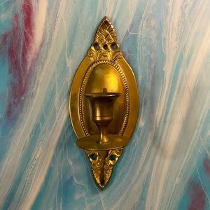COPY - Vintage Brass Candleholder Wall Sconce